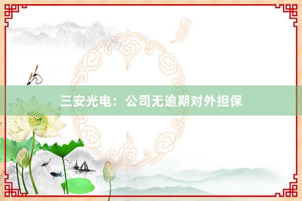 三安光电：公司无逾期对外担保