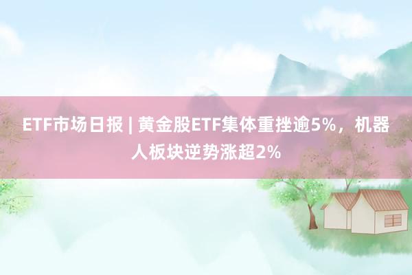 ETF市场日报 | 黄金股ETF集体重挫逾5%，机器人板块逆势涨超2%