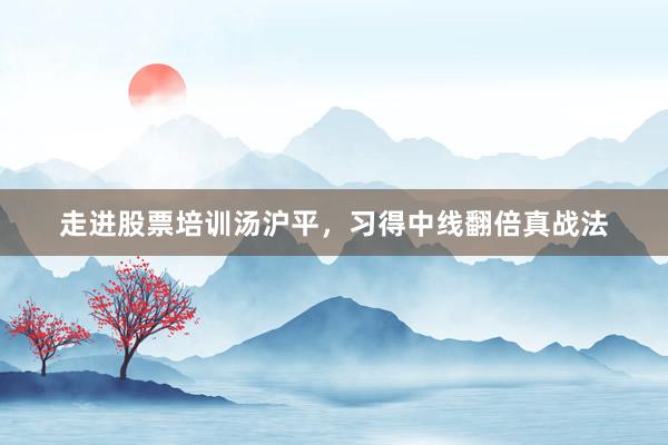走进股票培训汤沪平，习得中线翻倍真战法