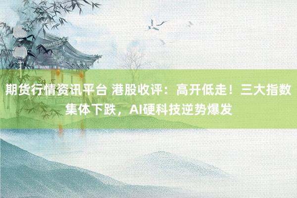 期货行情资讯平台 港股收评：高开低走！三大指数集体下跌，AI硬科技逆势爆发